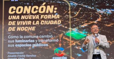 Alcalde Freddy Ramírez presentando la experiencia de Concón en el CPIIC 2026 en São Paulo, Brasil.