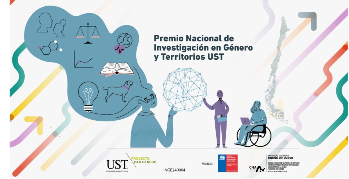 Gráfico ilustrativo sobre el Premio Nacional en Investigación en Género y Territorios UST.
