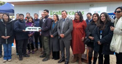 Autoridades y comunidad celebran el primer aniversario del EcoMercado Solidario de FOSIS en San Esteban.