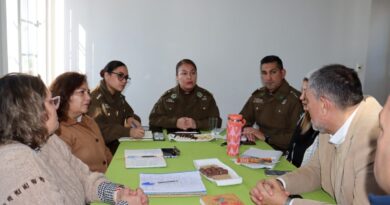 Reunión de coordinación entre la Municipalidad de Quintero y Carabineros de Chile por el Programa de Seguridad Integrada 24 Horas.