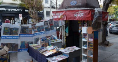 Kiosko de prensa en Viña del Mar, que será parte del proyecto de renovación.