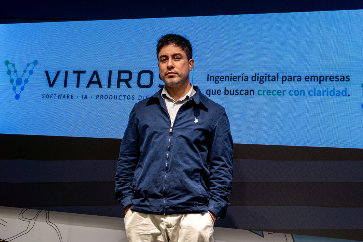 Bastián Lisperguer, fundador de VITAIROS SpA, en el marco de su participación en el ecosistema de innovación tecnológica.