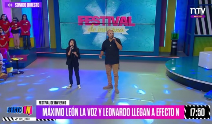 Presentación musical en el Festival de Invierno del programa Efecto N de la señal cultural NTV.