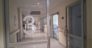Instalaciones del área de partos del nuevo Hospital Provincial Marga Marga.
