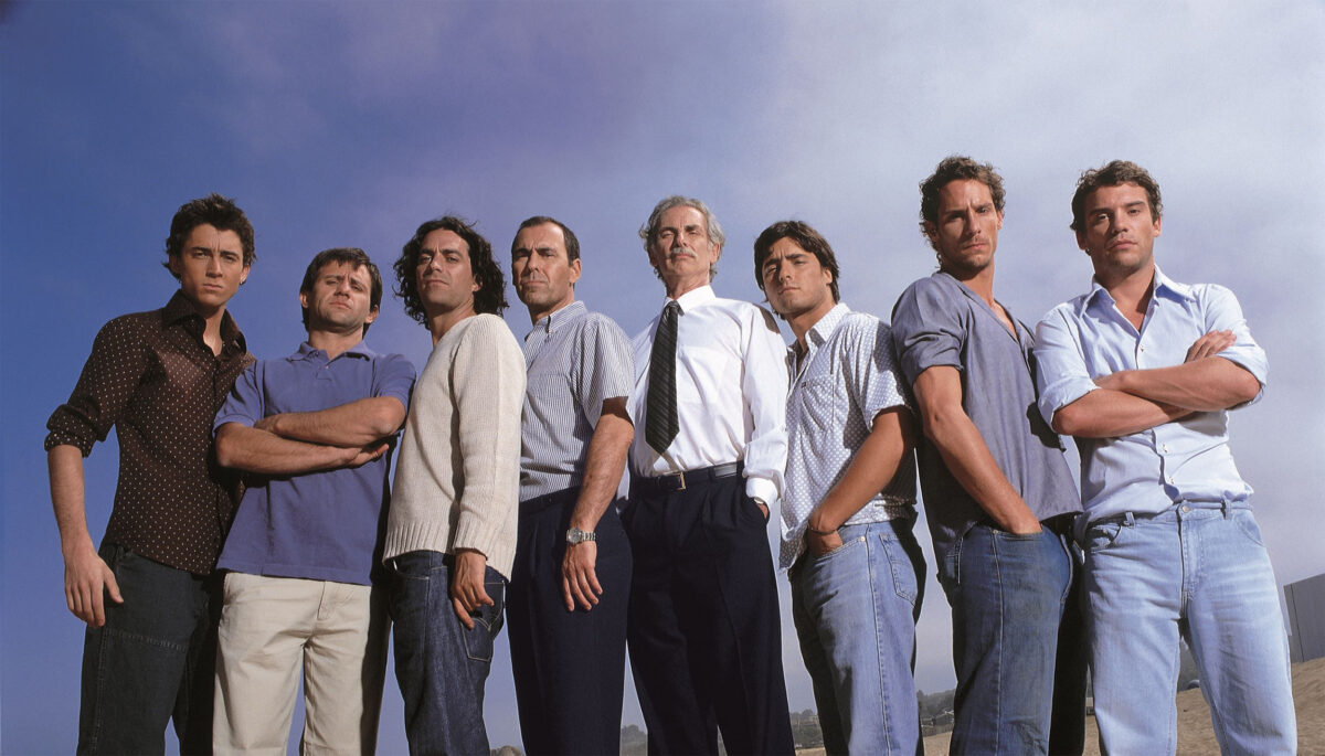 Elenco de la exitosa teleserie Machos de Canal 13.