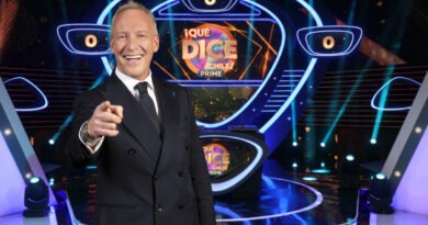 Martín Cárcamo en el set de ¡Qué dice Chile! Prime.