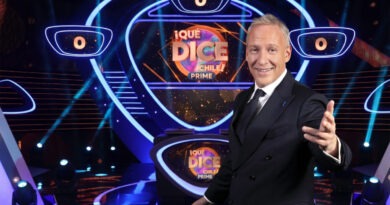 Martín Cárcamo en el set del programa ¡Qué dice Chile! Prime.