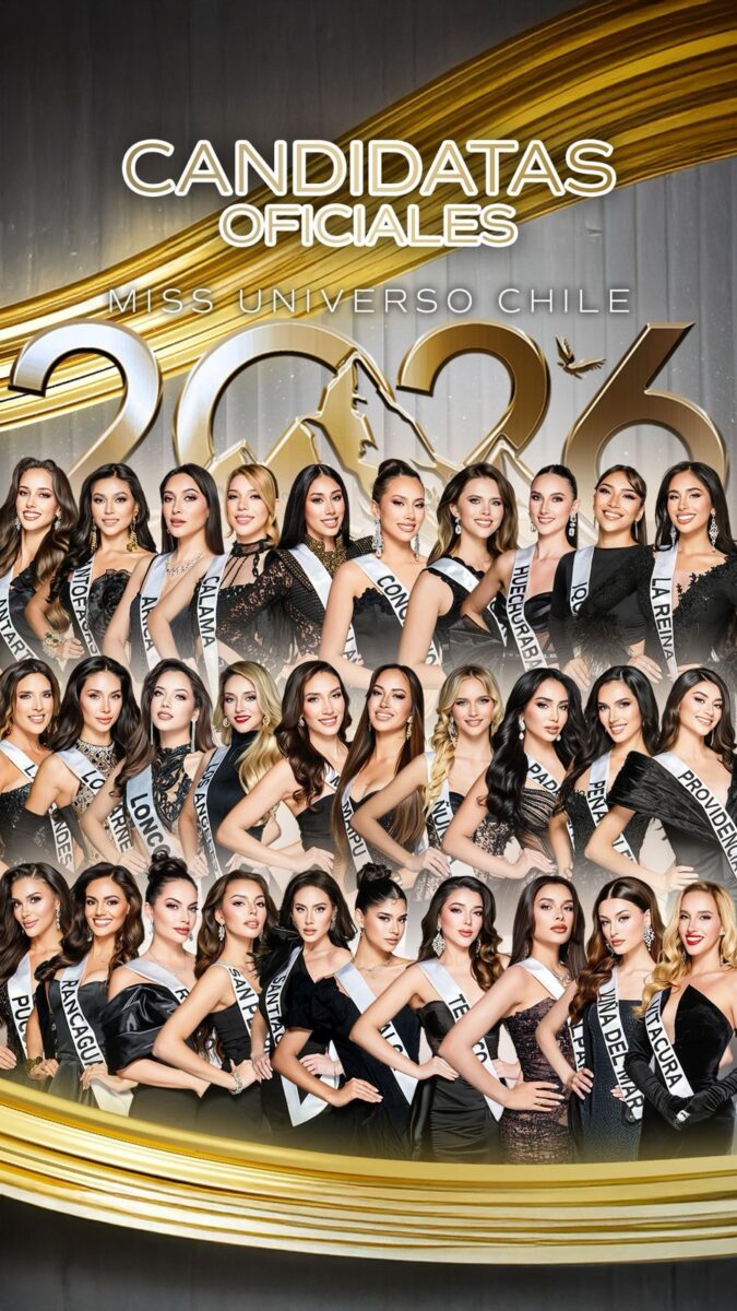 Candidatas oficiales del certamen Miss Universo Chile 2026.