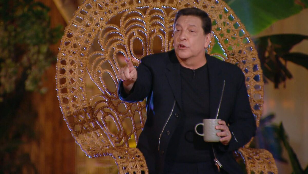 Julio César Rodríguez durante el Cara a Cara en el reality.