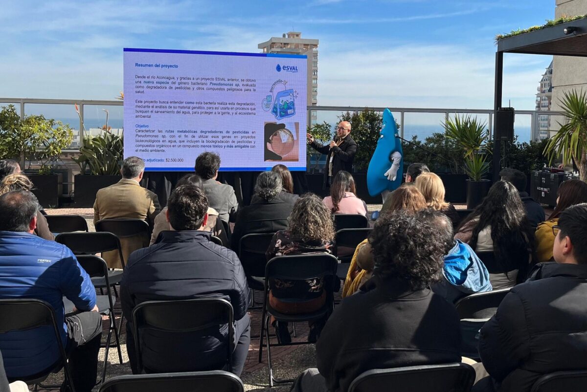 Presentación de proyectos de innovación hídrica durante el evento.