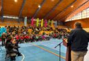 Ceremonia de entrega de becas deportivas en el Gimnasio Municipal Luis Cruz Martínez.