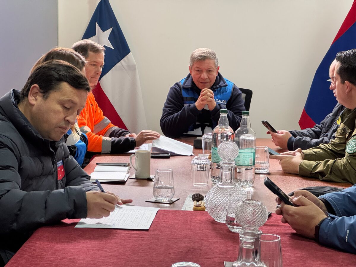 Autoridades de Villa Alemana en reunión de coordinación COGRID.