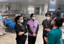 Equipo médico del Hospital Dr. Gustavo Fricke capacitando a profesionales del Hospital de La Ligua en la unidad de diálisis.