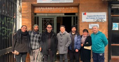 Dirigentes sindicales en la constitución de la Federación Nacional del Gas (FENAGAS).