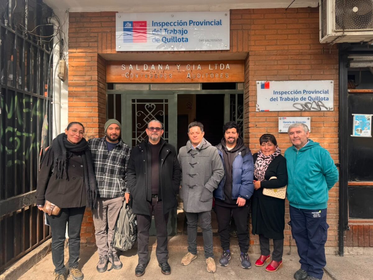 Dirigentes sindicales en la constitución de la Federación Nacional del Gas (FENAGAS).