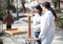 Jóvenes participando en actividades recreativas al aire libre en Valparaíso.