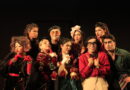 Elenco de la obra Las Palomas de Choferillo en escena.
