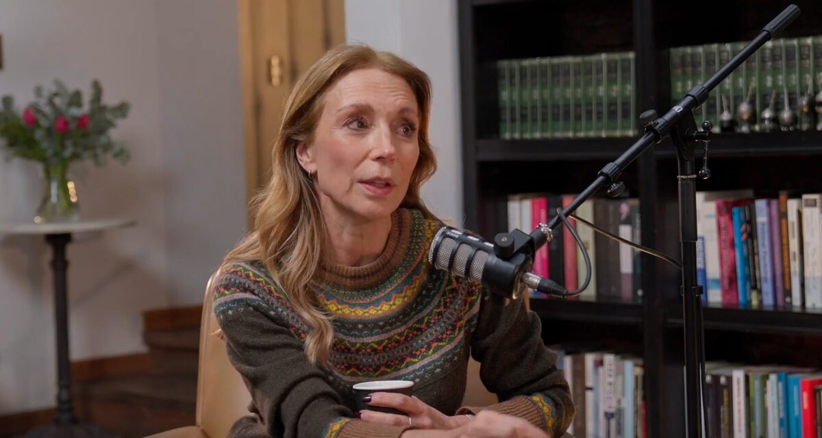 Karen Doggenweiler durante la entrevista en el programa Mamá por siempre.